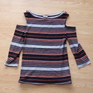 NWOT | Free People Ribbed Striped Tee | Size M